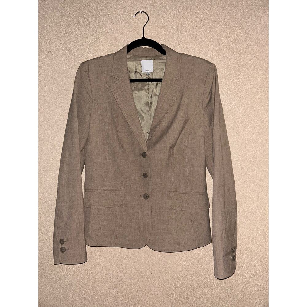 Halogen Professional Office Preppy Academia Business Triple Front Button Blazer
